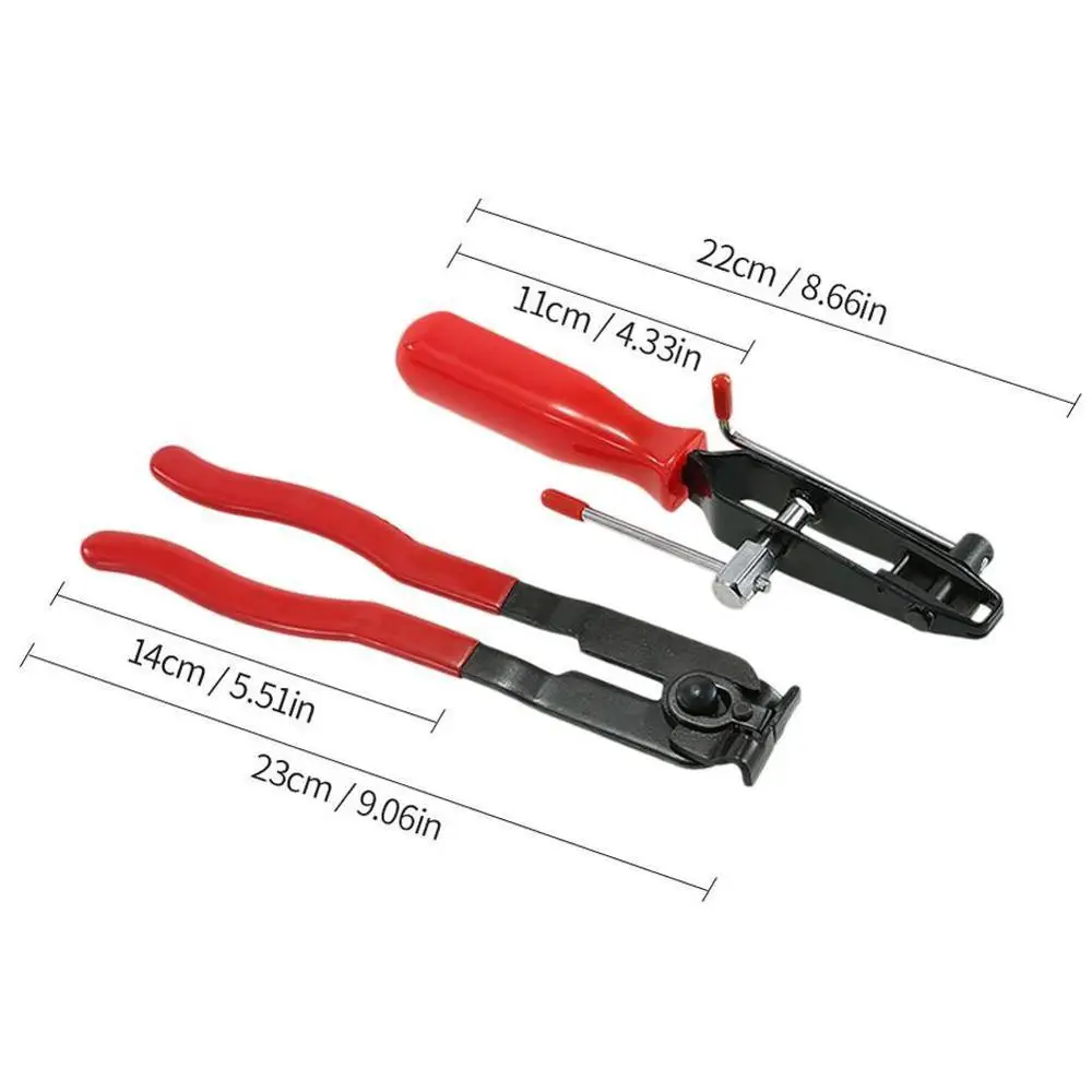 

2Pcs Auto Repair Tools Cable Type Hose Clips CV Joint Clamp Banding Install Tool for Tire Repair Clamp Removal Plier durable