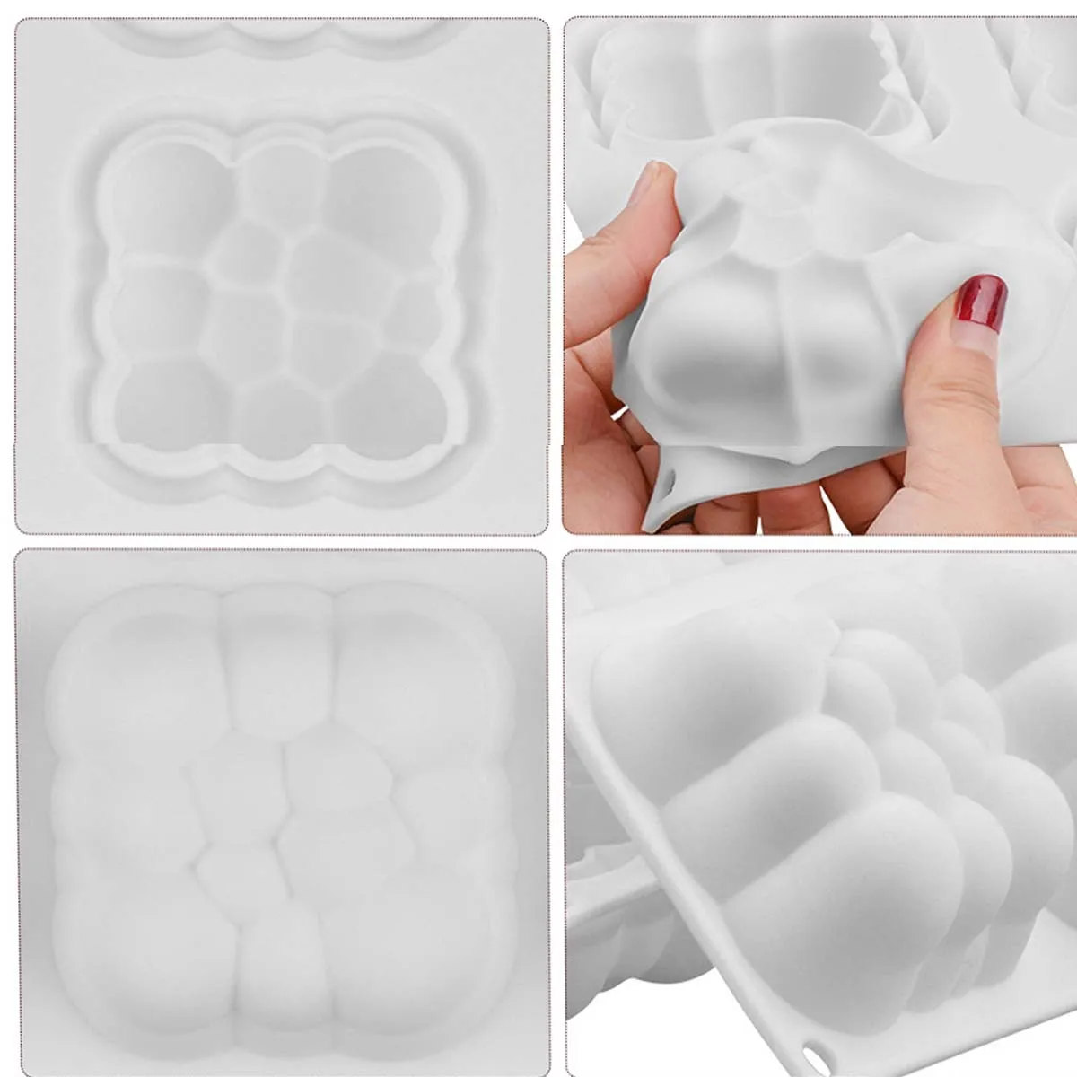 Силиконовая форма для торта 6 полости 3d мусс мыла формы шоколада выпечки