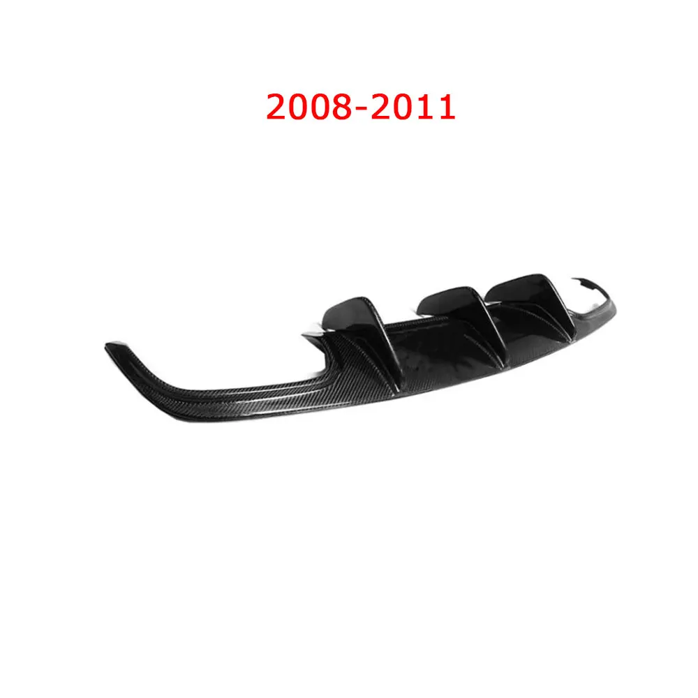 2008-2011 Для W204 рассеиватель задней губы для Benz C Class W204 C300 C63 AMG Спорт 2008- плавники Акула Стиль противоскользящая пластина Защита бампера автомобиля - Цвет: 2008-2011