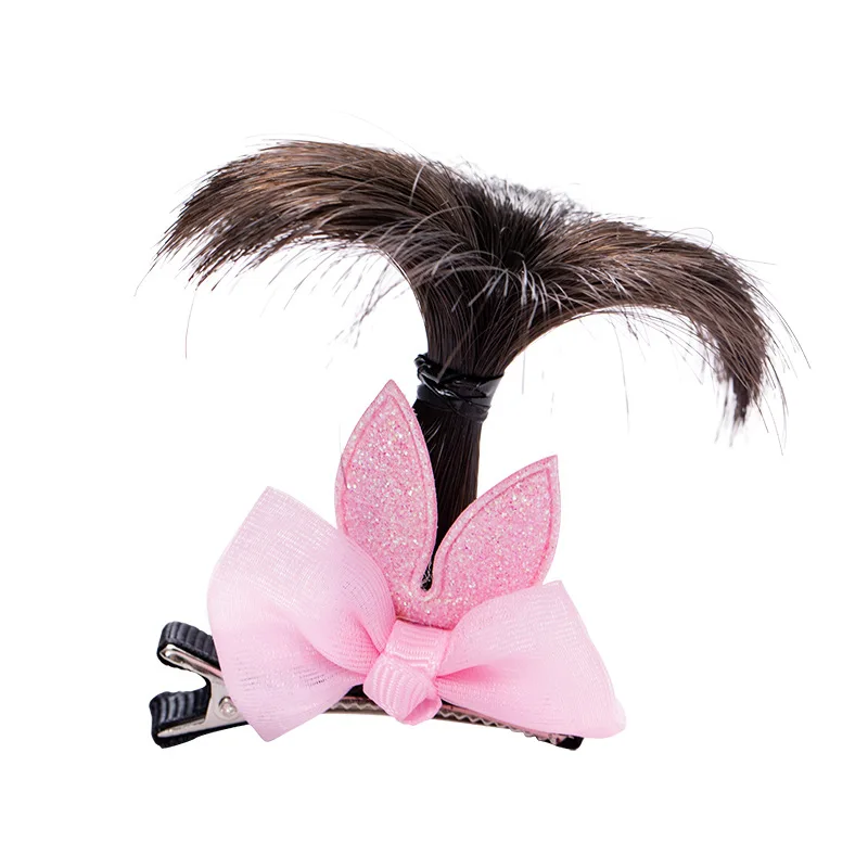 Детские парики заколка для волос детский бант булочка головной убор аксессуары