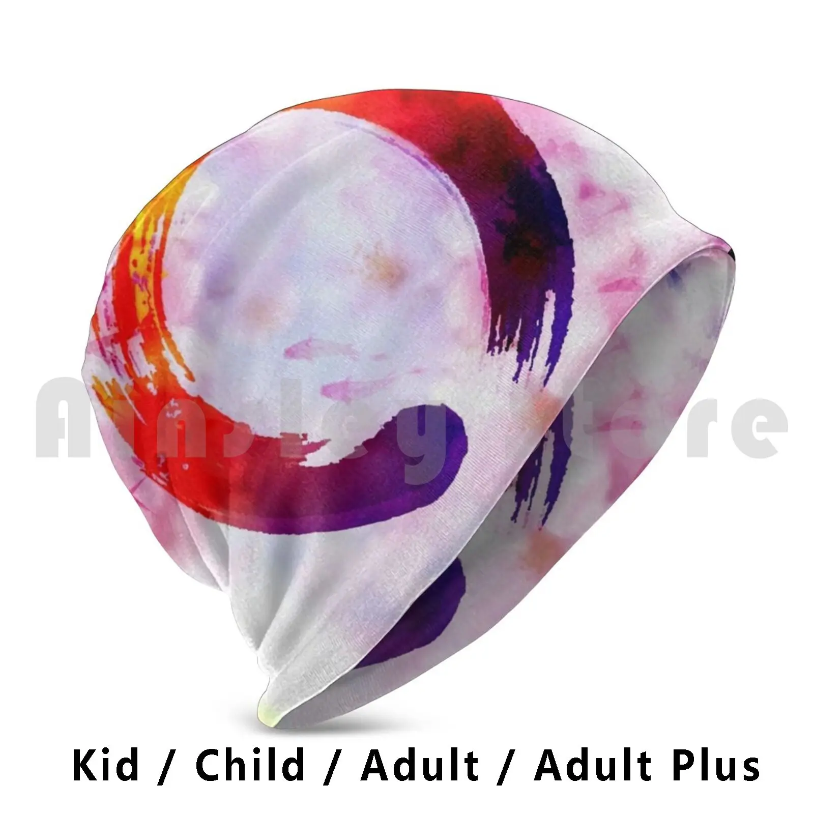 

Enso Circle Beanies Knit Hat Hip Hop Enso Zen Circle Japan Buddism Bamboo Koi Wabi Sabi Spiritual Kj Kj