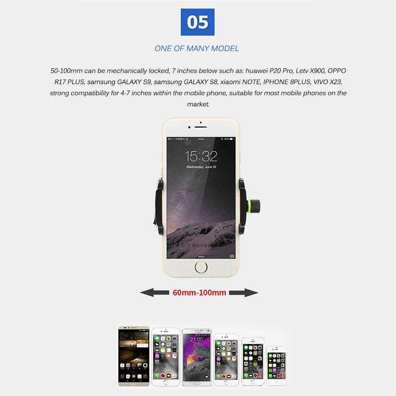 

Motorcycle Phone Holder USB Port for 2.5A aluminum alloy equipment Motorbike Holder Accessories for iPhone Samsung Xiaomi