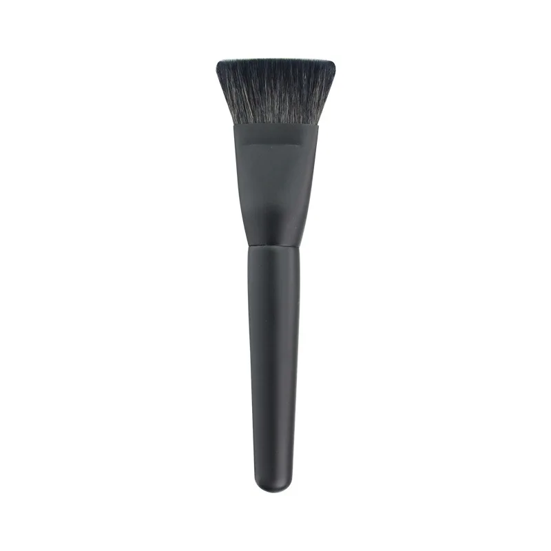 

1Pcs Soft Foundation Makeup Brush flat-angle Loose Powder Brush Uniform Makeup Wooden Handle Professional Makeup Tool