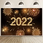 Фон для фотосъемки детей и семьи с изображением фейерверка золотого алмаза 2022 с новым годом