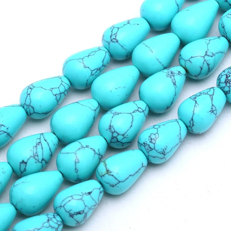 

8~14mm Natural Stone Malachite Sandstone Agate Crystal Drop-shaped Colorful Loose Beads for Bracelet Necklace Jewelry Making DIY