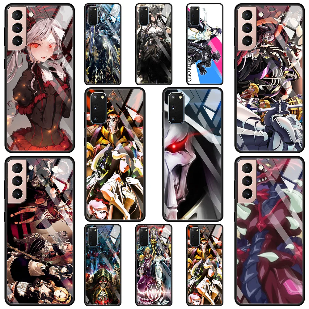 

Tempered Glass Case For Samsung Galaxy S20 FE S21 FE S21 S20 Ultra S21 S20 S10 S9 Plus S10e Cover Overlord