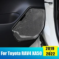 for toyota rav4 2019 2020 2021 2022 rav 4 xa50 4pcs stainless steel car audio speaker door loudspeaker cover trim accessories