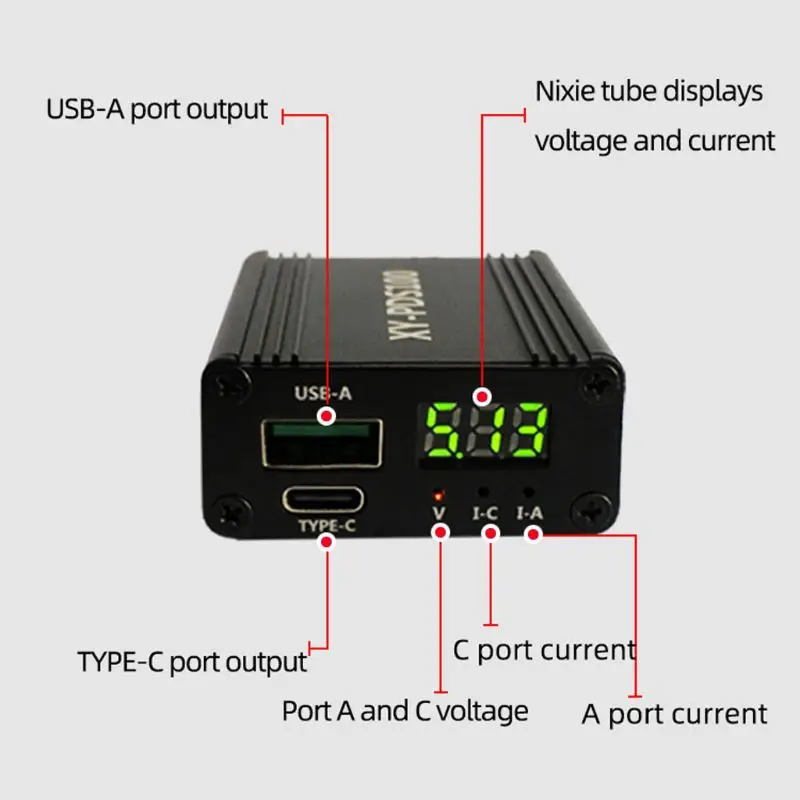 XY-PDS100 QC4.0 QC3.0 Type-C 100 Вт понижающий мобильный телефон модуль быстрой зарядки для