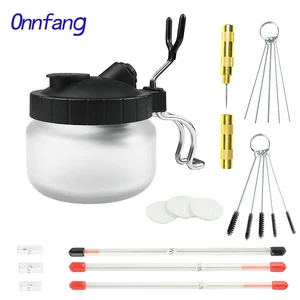 Щеточка для чистки Airbrush 0,20,30,5 мм игла набор кистей для Краски Стекло банку бутылки фильтра матовый спрей пистолет Очиститель Набор инструментов