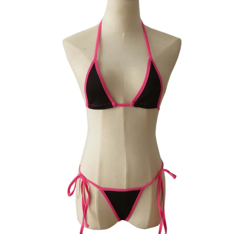 Прозрачный пляжный купальный костюм для загара стринги мини микро бикини