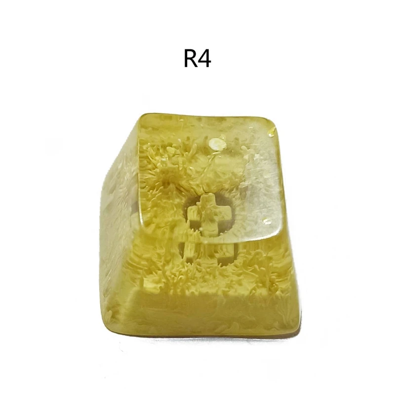 

Handmade Customized OEM R4 Profile Resin Keycap for Cherry MX Switches Mechanical Keyboard RGB Snowflake Resin Keycap