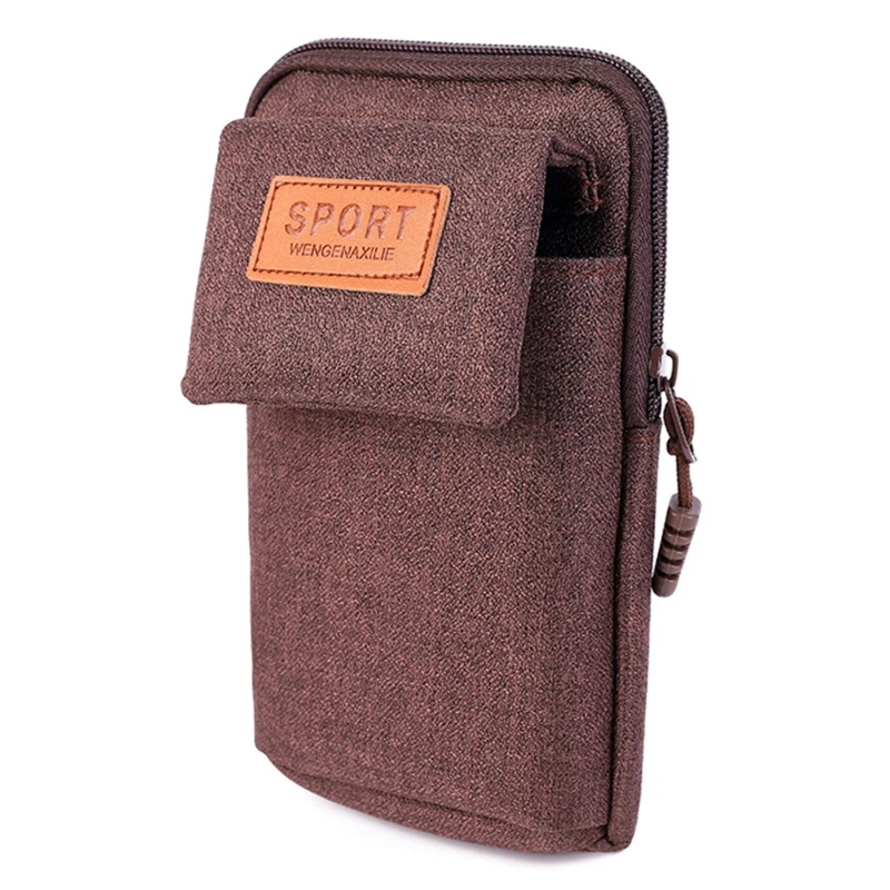 Модная поясная сумка для мужчин повседневный мужской кошелек на молнии