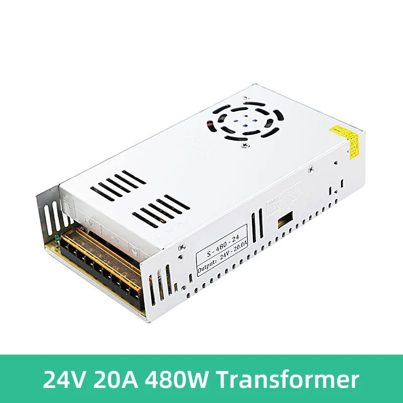 

AC to DC 24V 20A 480W Adjustable Switching Power Supply LED Lamp Monitoring Power Supply