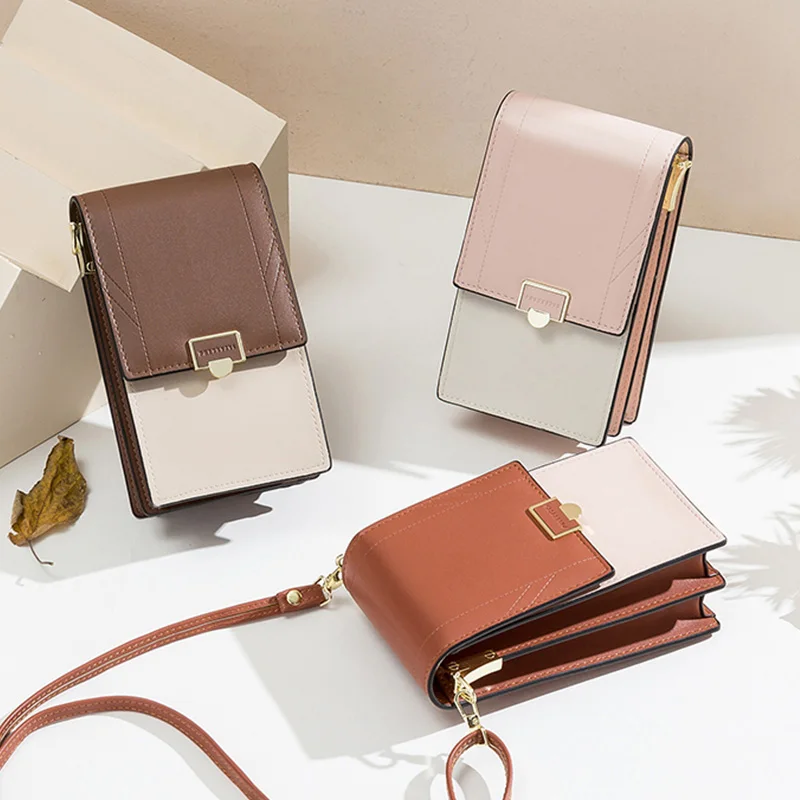 Миниатюрная сумка через плечо для женщин на ремне сотового телефона клатч модная