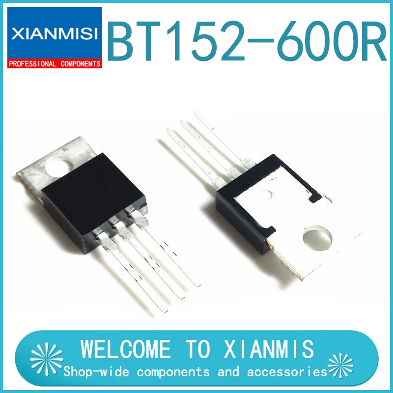 BT152-600R one-way SCR thyristor 20A 600V straight plug TO-220 | Integrated Circuits