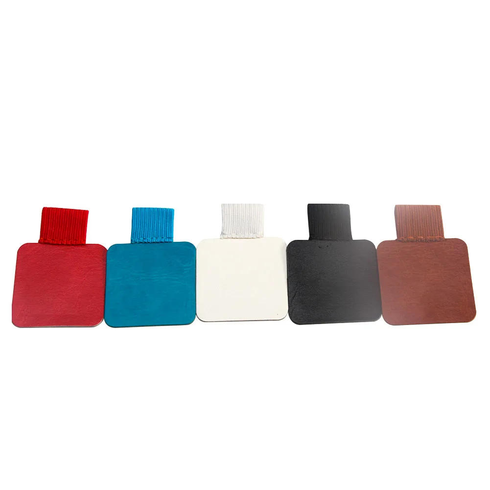 

Simple Style Office Supplies Stationery Notebooks Leather Elastic Loop Pencil Self-adhesive Multifunction Pen Holder Pen Clip