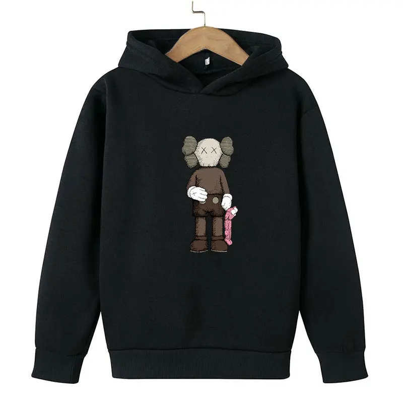 

2021 Boys and Girls Cute Anime Printed Long Sleeve Sweater Makeup Sesame Street Cartoon Pattern Streetwear Spring and Autumn