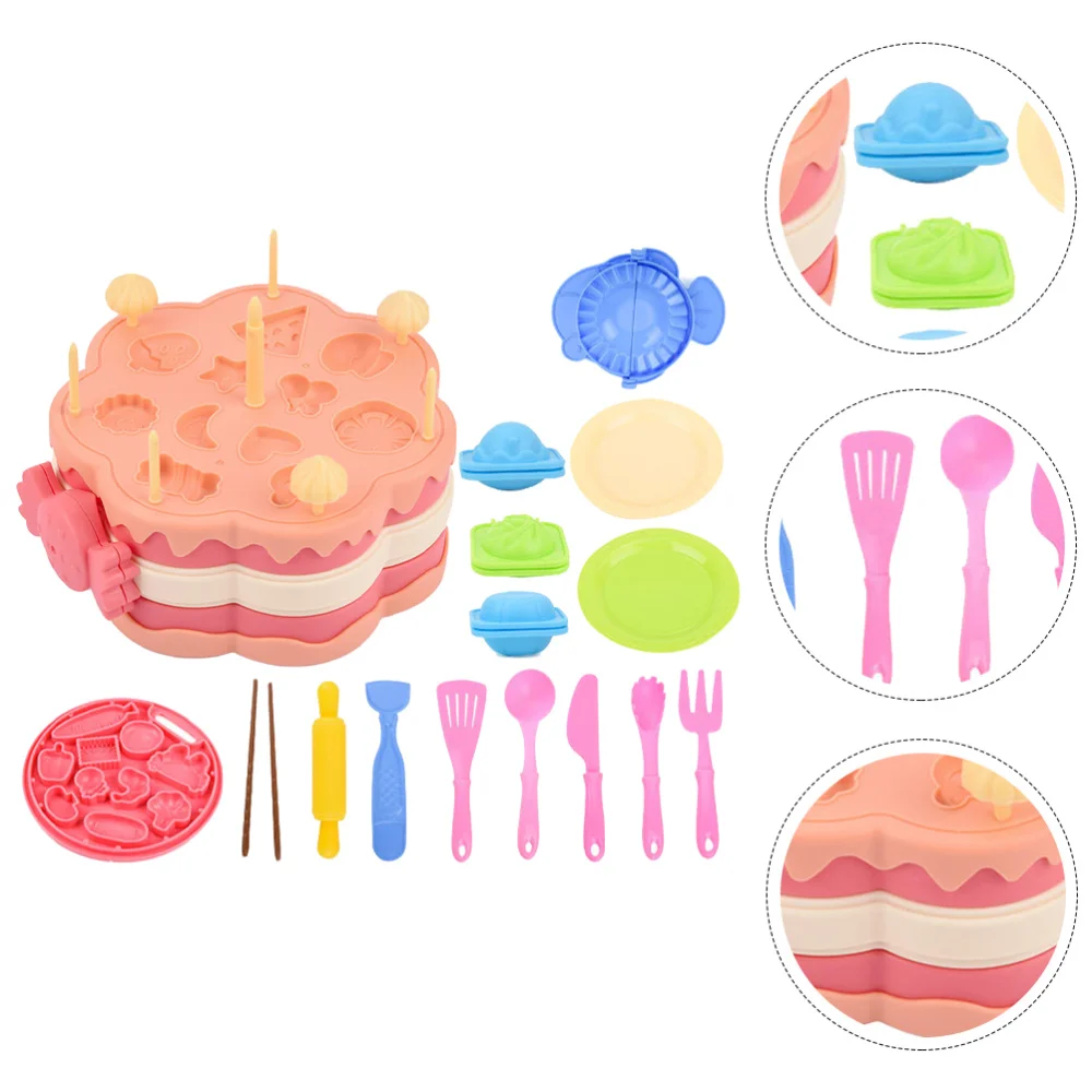 

1 Set Color Mud Noodle Machine DIY Plasticine Mold Kids Pretend Play