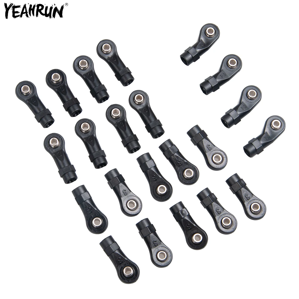 

YEAHRUN 22 шт., пластиковые шариковые головки, тяги, торцевые шарики, шарнир для 1/10 TRAXXAS TRX4, стандартный Радиоуправляемый гусеничный автомобиль