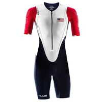huub triathlon suit summer team racing running jumpsuit men short sleeve cycling bicycle skinsuit ropa ciclismo macaquinho