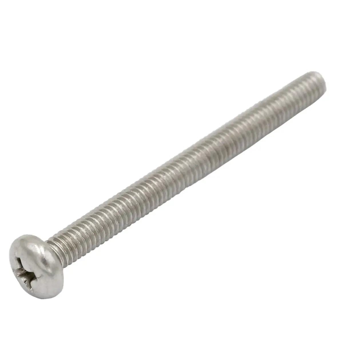 

10pcs M4*45mm Pitch 0.7 Phillips Pan Head 304 Stainless Steel Cross Recessed Machine Screws Cap Bolts Nuts