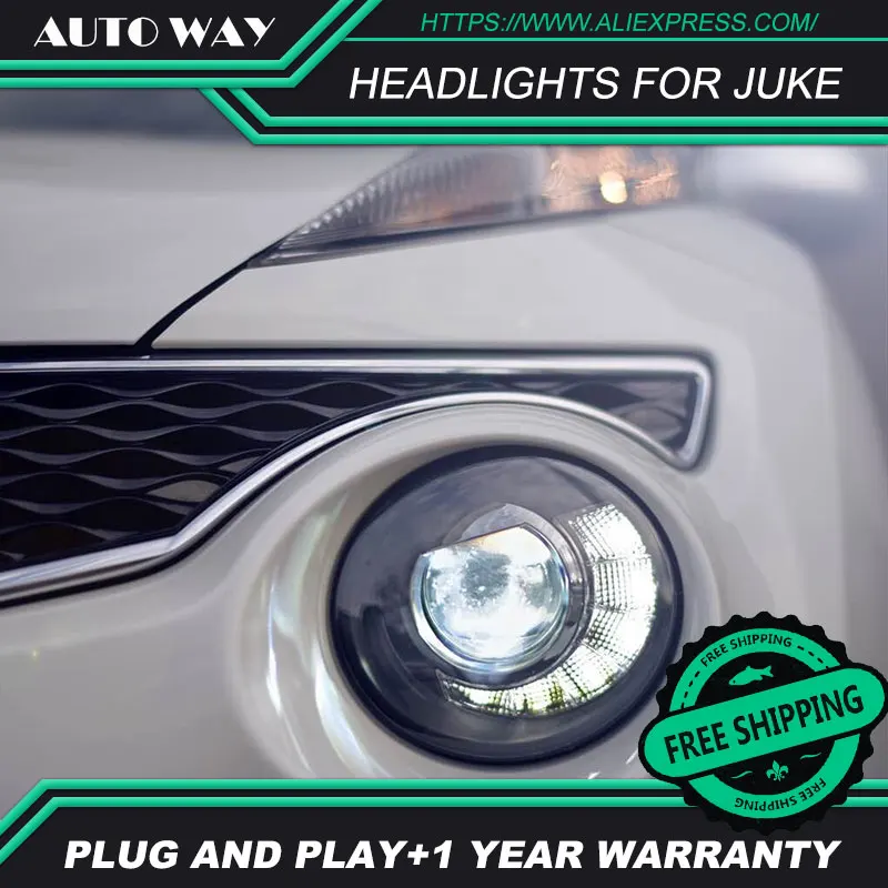 Автомобильный Стайлинг чехол для передней фары nissan juke 2013-2018 светодиодная фара H7