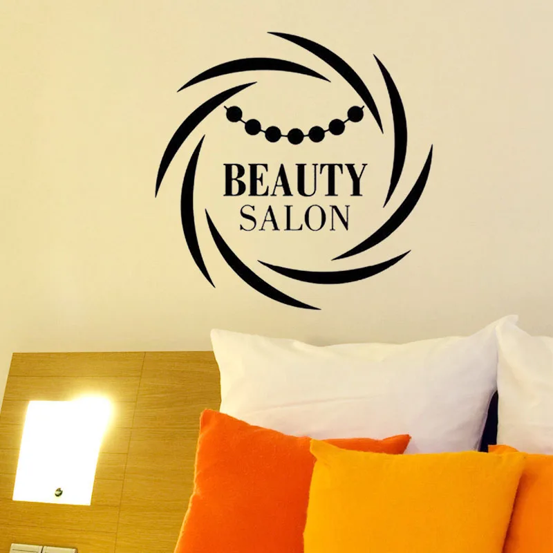 Креативная Наклейка на стену для салона красоты наклейка украшение декор окна