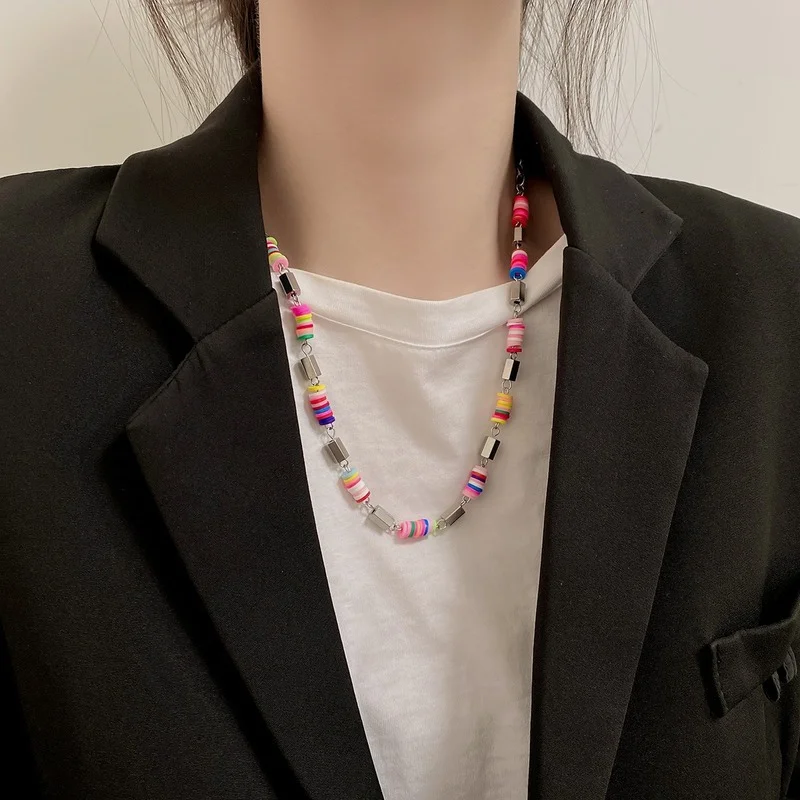 

Женское металлическое ожерелье в стиле K-POP