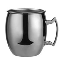 18oz copper plating stainless steel mug wine tumbler cup metal cocktail wine cup moscow mule mug for tea coffee vodka beer