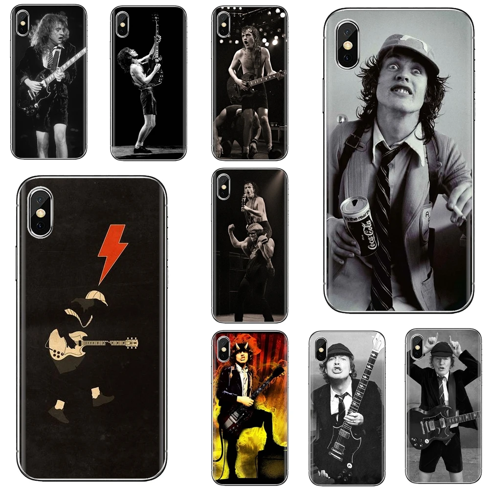Силиконовый чехол для телефона Angus-Young-C-Bon-AC-DC-Малкольм Xiaomi mi Redmi Note 3 4 4X 5 6 7 8 8t 9 9s 9t 10