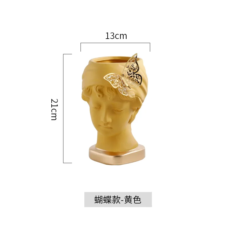 

Creative ceramic planting pots figurines vases furnishings ornaments desktop decoration flower arrangements dried flowers fresh