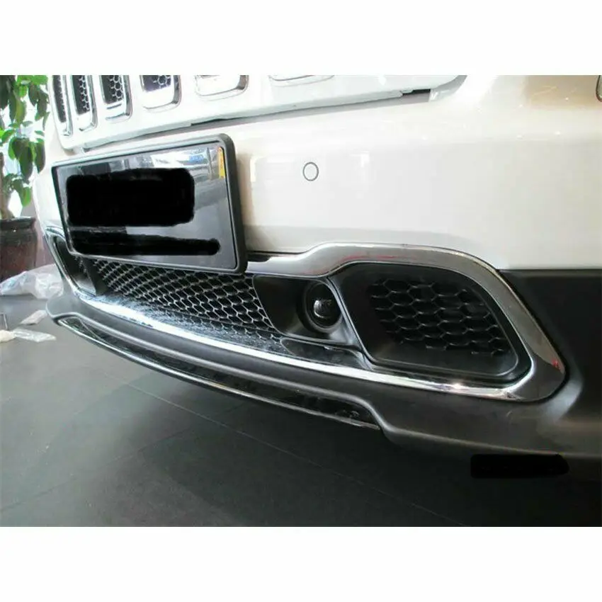 

New Chrome Front Grill Grille Trim Fit For Jeep Cherokee 2014 2015 2016 2017