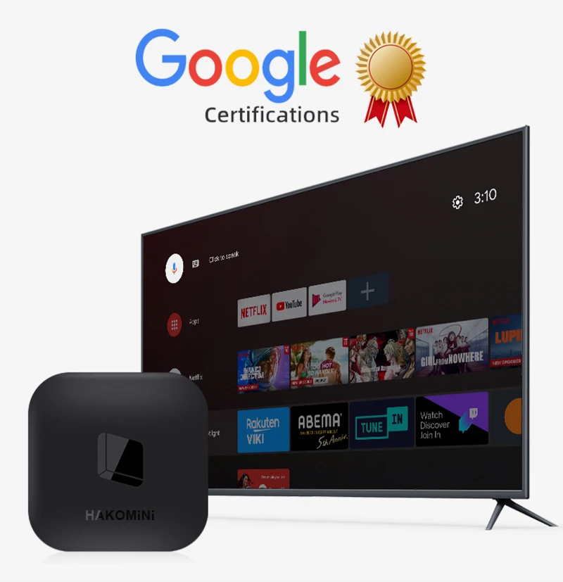 Оригинальная ТВ-приставка с сертификатом Google Android TV OS приставка поддержкой Wi-Fi 1000M