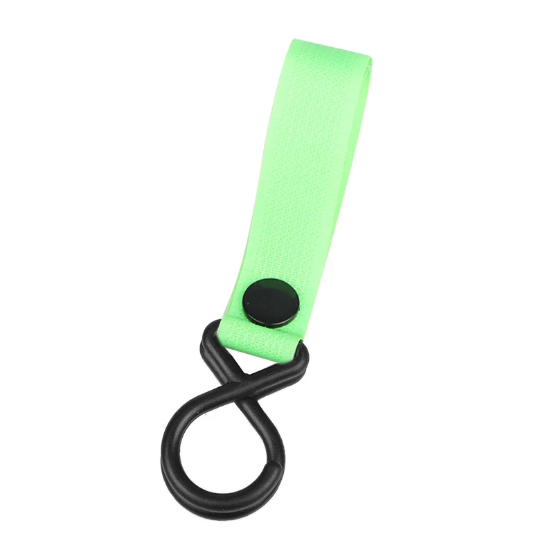 Держатель для детской коляски металлический карабин с крюком и пряжкой