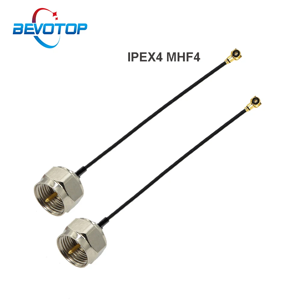 

10PCS/LOT F Male to u.FL/IPX/IPEX4 MHF4 Female Jack Pigtail RF1.13 RF Coaxial Cable 3G Antenna Extension Cord Wire 15CM 30CM
