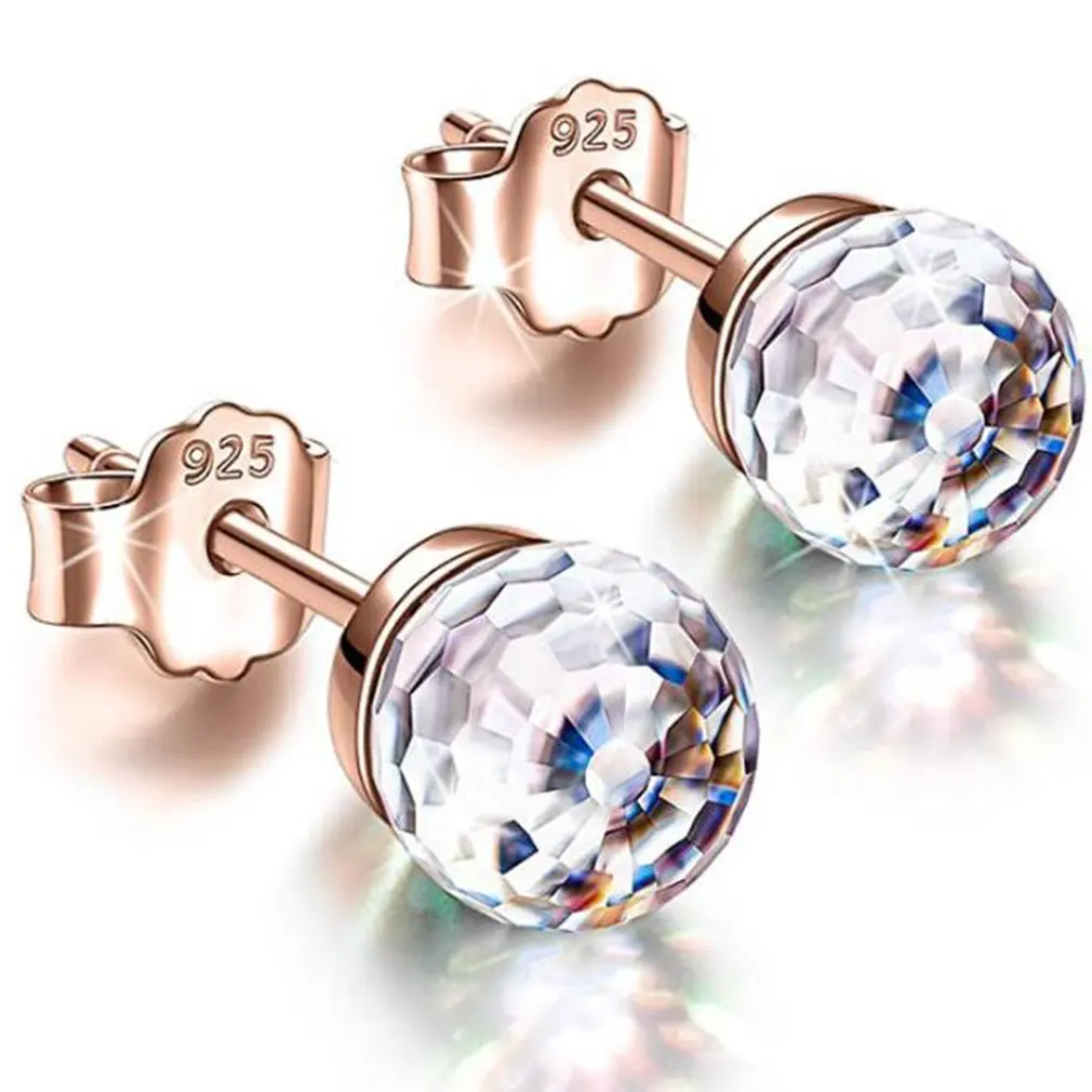 

Earrings Gifts For Women Presents For Girls 925 Sterling Silver Crystals Earrings Valentine's Mothers Day Birthday Gifts