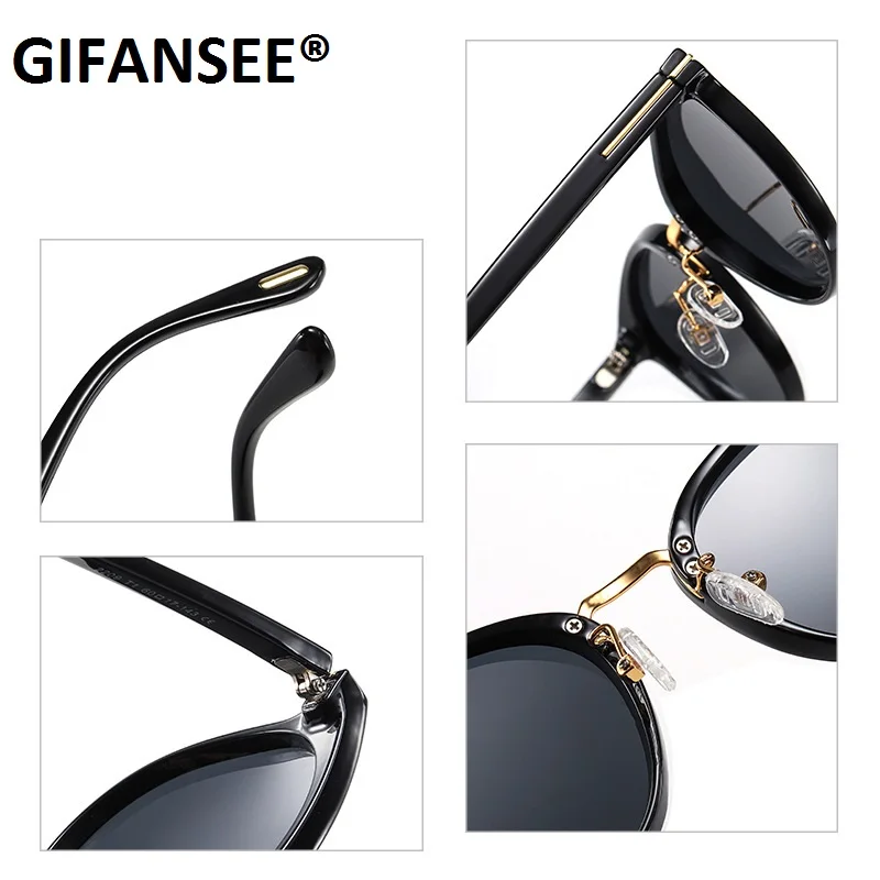 Очки солнцезащитные GIFANSEE женские круглые Роскошные Модные Винтажные брендовые