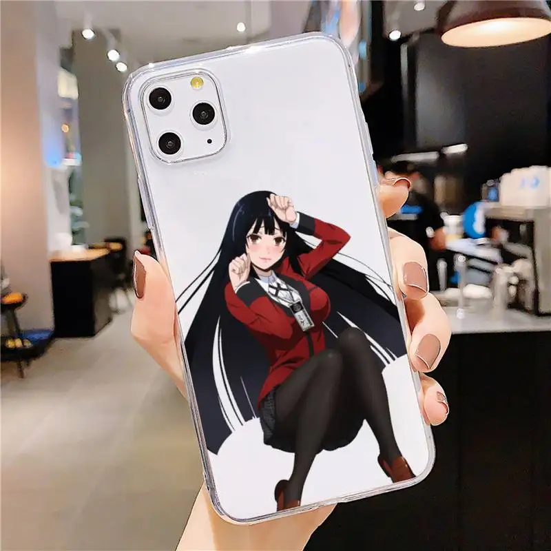

Anime Kakegurui Jabami Yumeko Phone Case Transparent soft For iphone 5 5s 5c se 6 6s 7 8 11 12 plus mini x xs xr pro max