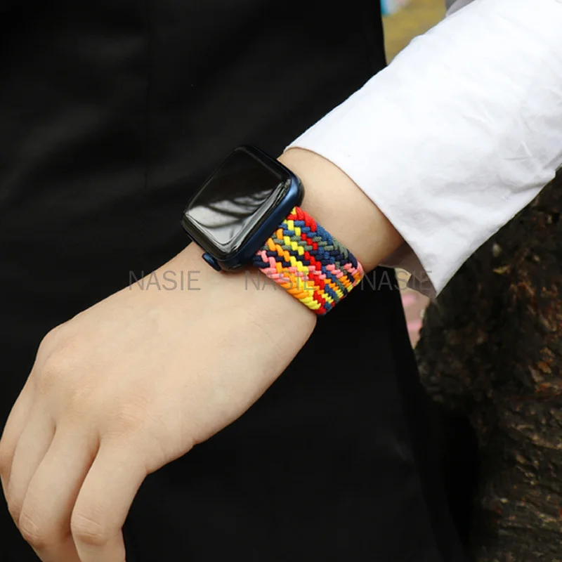 

Braided Solo Loop Correa For Oppo Watch Strap 41mm Band 46mm Strap Nylon Elastic Belt Bracelet for Oppo Watch 41mm 46mm