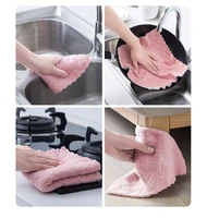 microfiber cleaning cloth super absorbent household dish towels kitchen oil and dust clean wipe non stick 510pcsoil rags