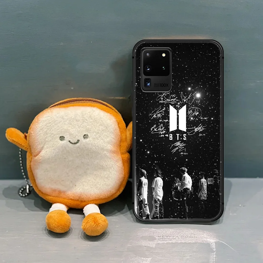 

Bangtan Boys kpop Phone Case Cover Hull For Samsung Galaxy S 7 8 9 10 e 20 FE uitra plus Note 9 10 20 black Etui Fashion Back