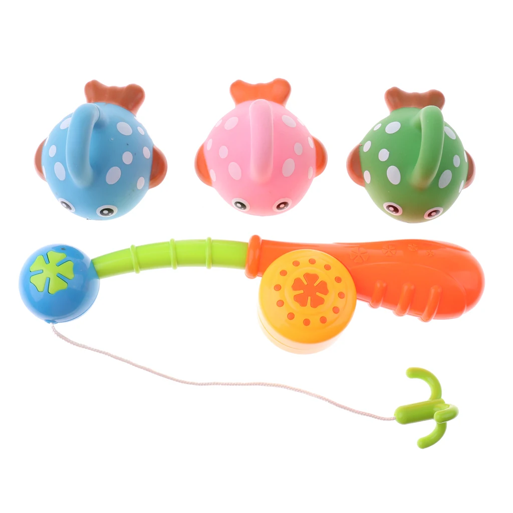 

4 Pieces Vivid Fish Baby Toddler Children Pretend Fishing Games Bath Swimming Toy Preschool Educational Development