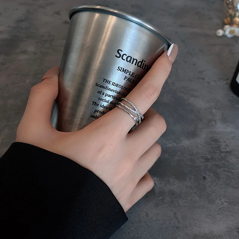 Набор поперечных колец NUNCAD с циркониевым блеском простое и усовершенствованное