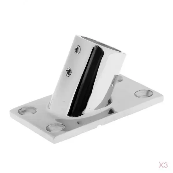 

3pcs 22mm Elbow Tube Fitting Current Boat 60 Degree Installation Ramp Bridge Piece Stainless Steel Marine Repair Accessory