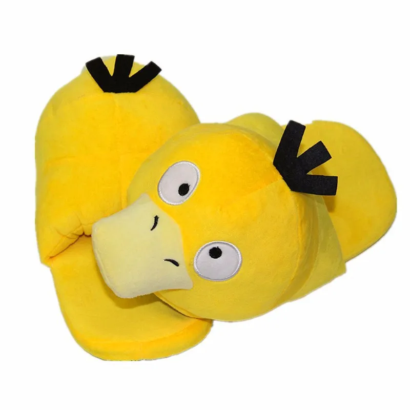 28cm B Карманные животные Psyduck Snorlax Mudkip плюшевые игрушки Gengar кукла домашние тапочки для взрослых домашние тапочки осень-зима - Цвет: 28cm B