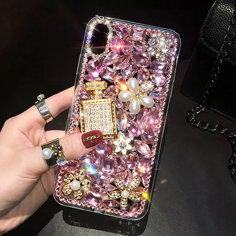 

Sunjolly Diamond Phone Case for Huawei NOVA 7 Pro 7SE 7 7i 6 5i Pro 3E 3i 4E Luxury Bling Rhinestone Case Cover coque fundas