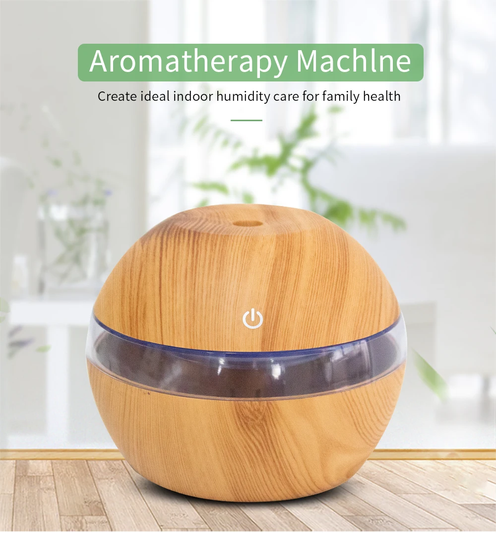 USB 003 Electric Ultrasonic Air Humidifier Aroma Diffuser Essential Oil Aromatherapy 7 Color LED Cool Mist Maker for Office Home