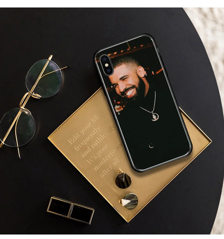 Чехол для телефона DRAKE RAPPER hiphop Coque, мягкий силиконовый стеклянный чехол для Apple iPhone 6 6s 7 8 Plus X XR XS 11 Pro MAX
