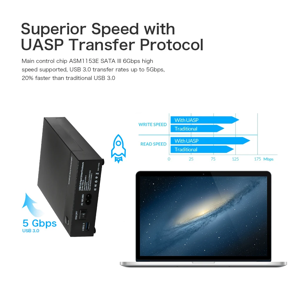 USB 3 0 2 5 &quot3 5&quot SSD HDD диск чехол SATA жесткий внешний корпус Поддержка UASP 8 ТБ