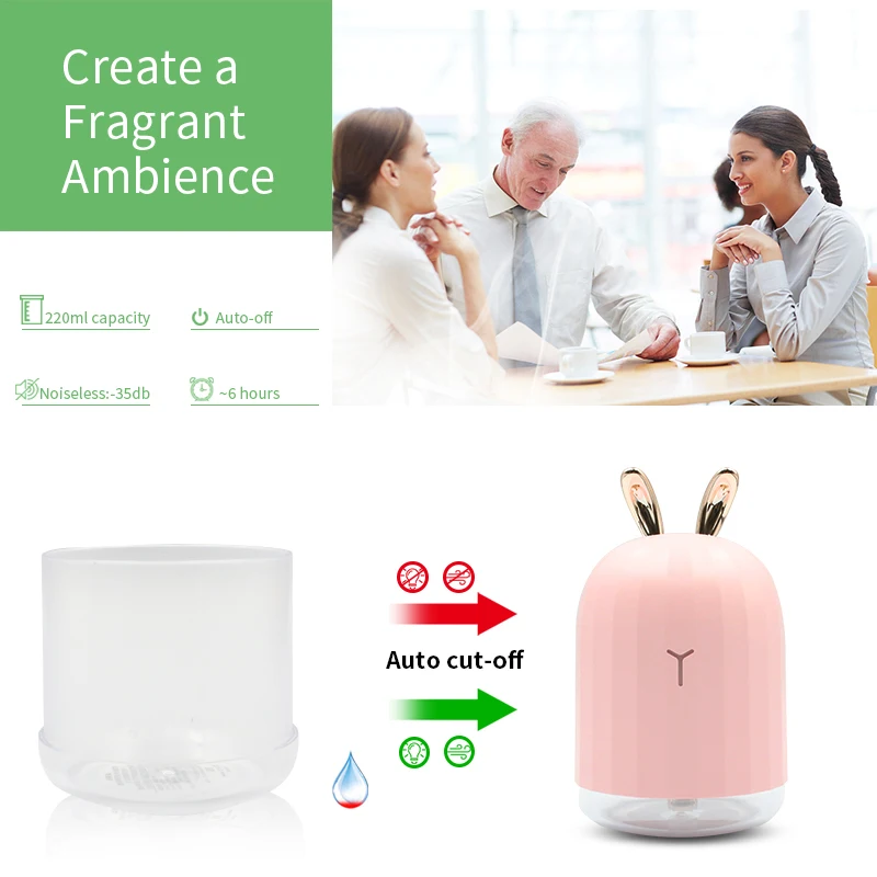 Мини 04 usb 220 мл увлажнитель воздуха Арома диффузный стол украшение эфирное масло